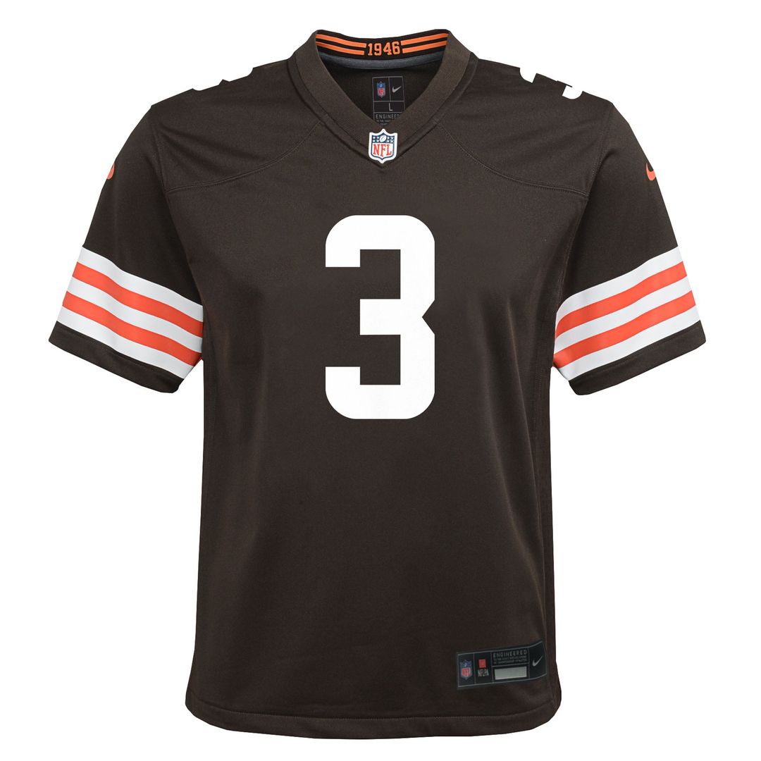 Youth Nike Cleveland Browns Jerry Jeudy Brown Team Game NFL Jersey