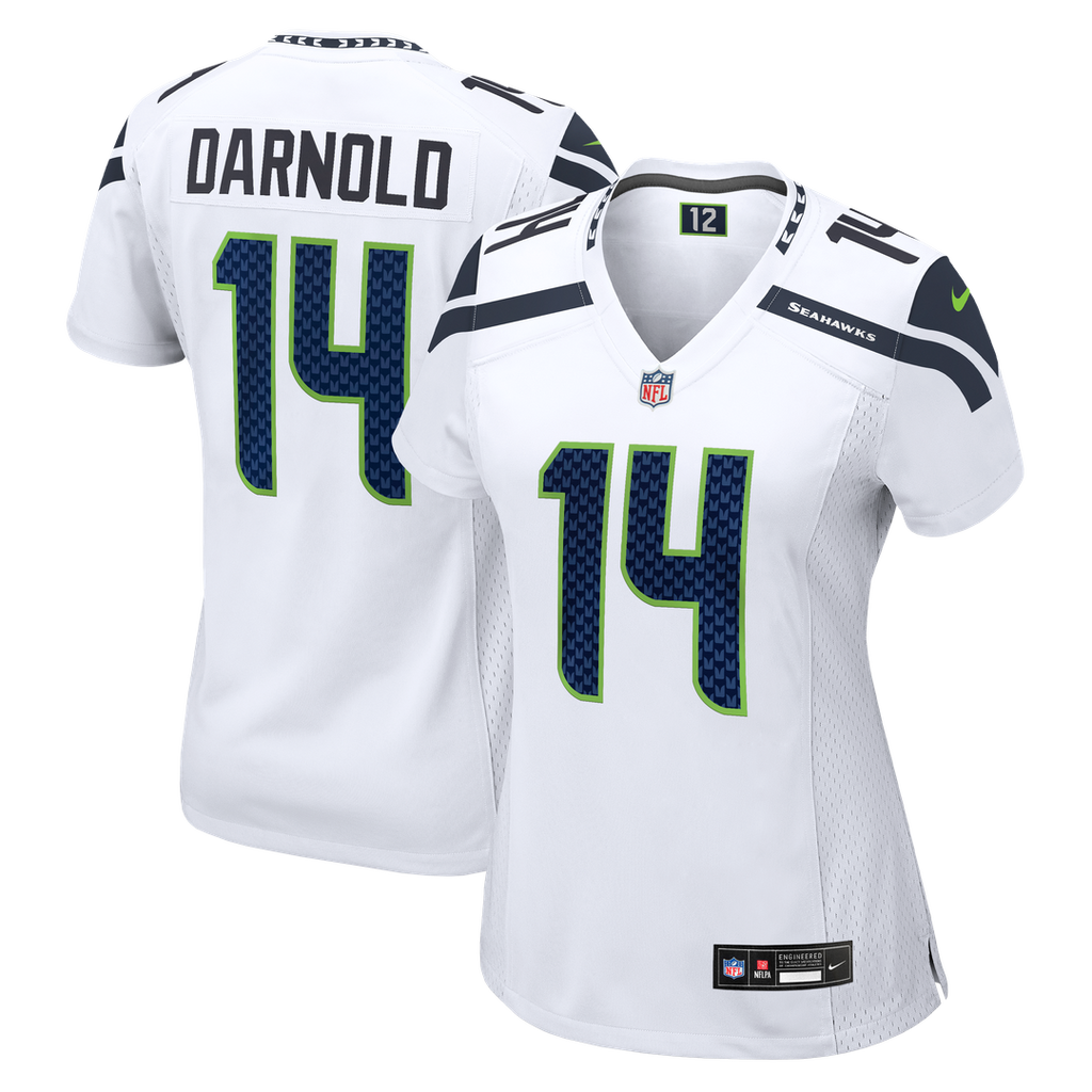 Women's Nike Seattle Seahawks Sam Darnold White Game NFL Jersey
