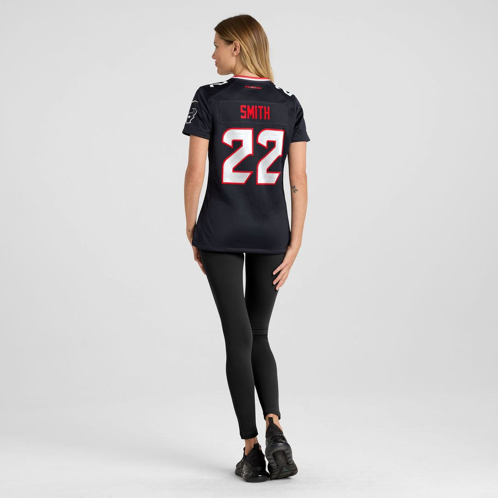 Women's Nike Houston Texans Jaylin Smith Navy Team Game NFL Jersey