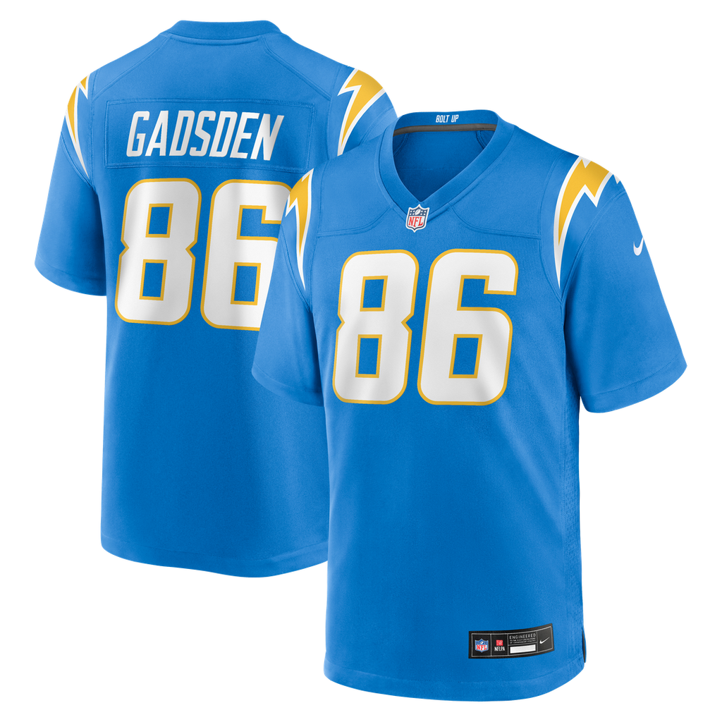 Men's Nike Los Angeles Chargers Oronde Gadsden Powder Blue Team Game NFL Jersey