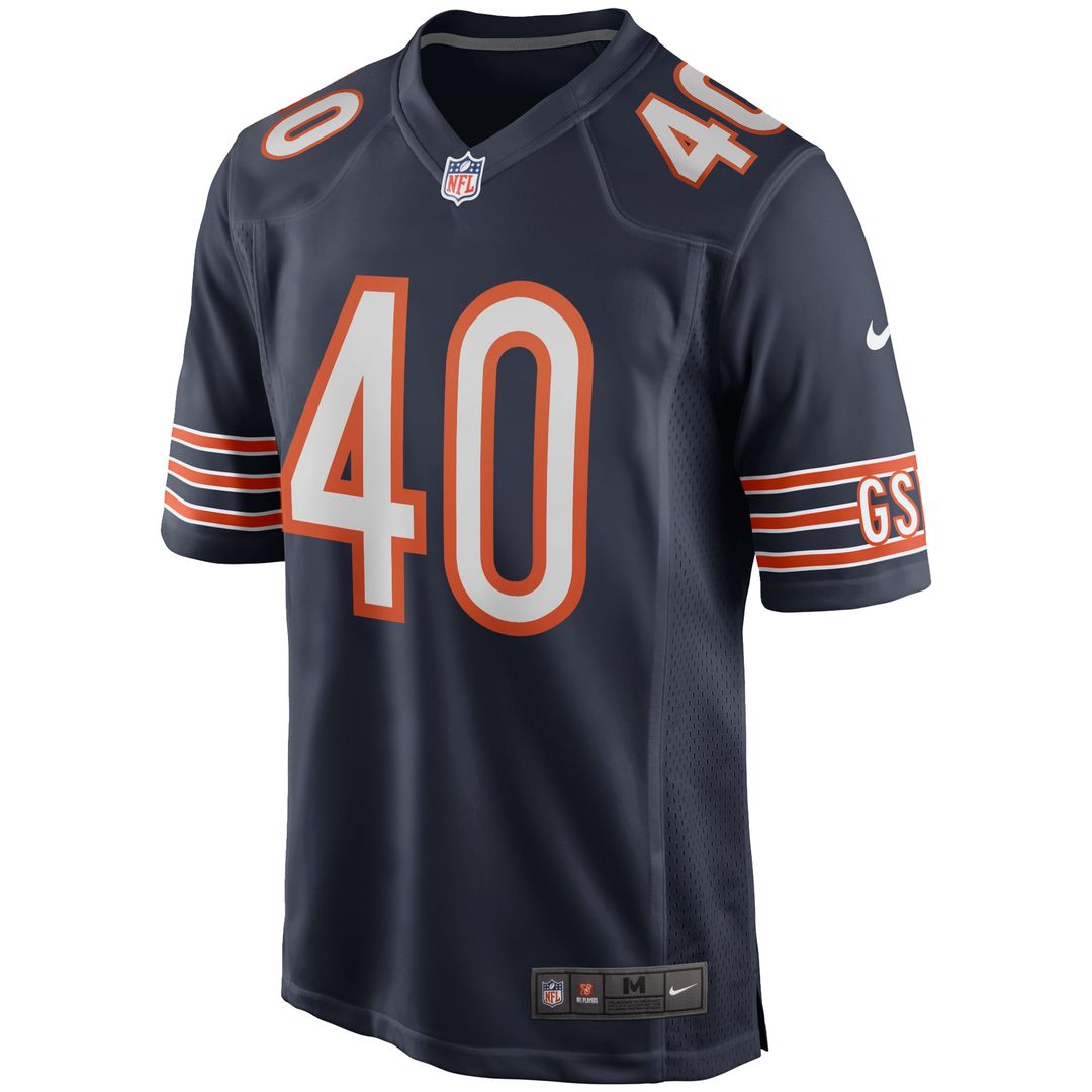 Men's Nike Chicago Bears Gale Sayers Navy Game Retired Player NFL Jersey