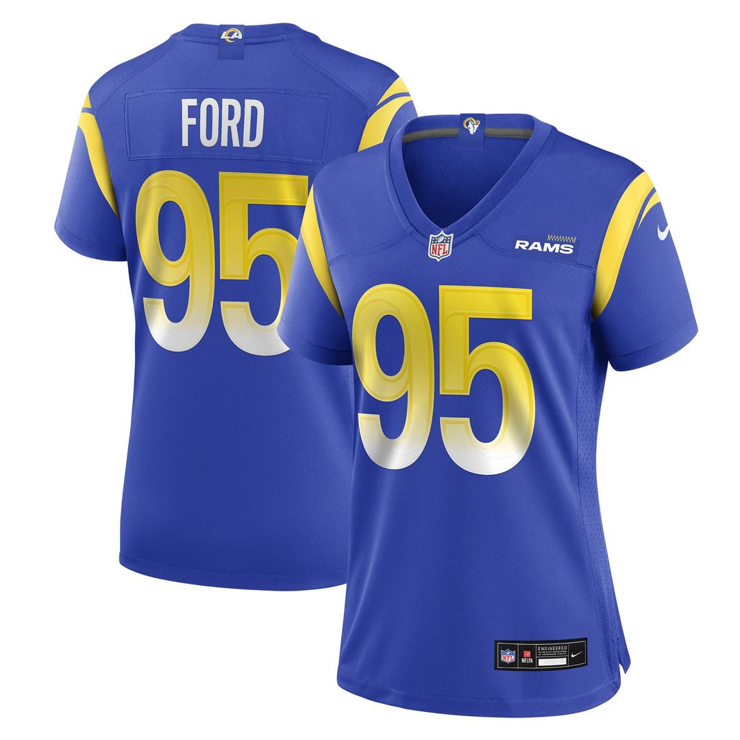 Women's Nike Los Angeles Rams Poona Ford Royal Team Game NFL Jersey