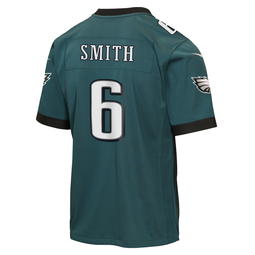 Youth Nike Philadelphia Eagles DeVonta Smith Kelly Green Game NFL Jersey