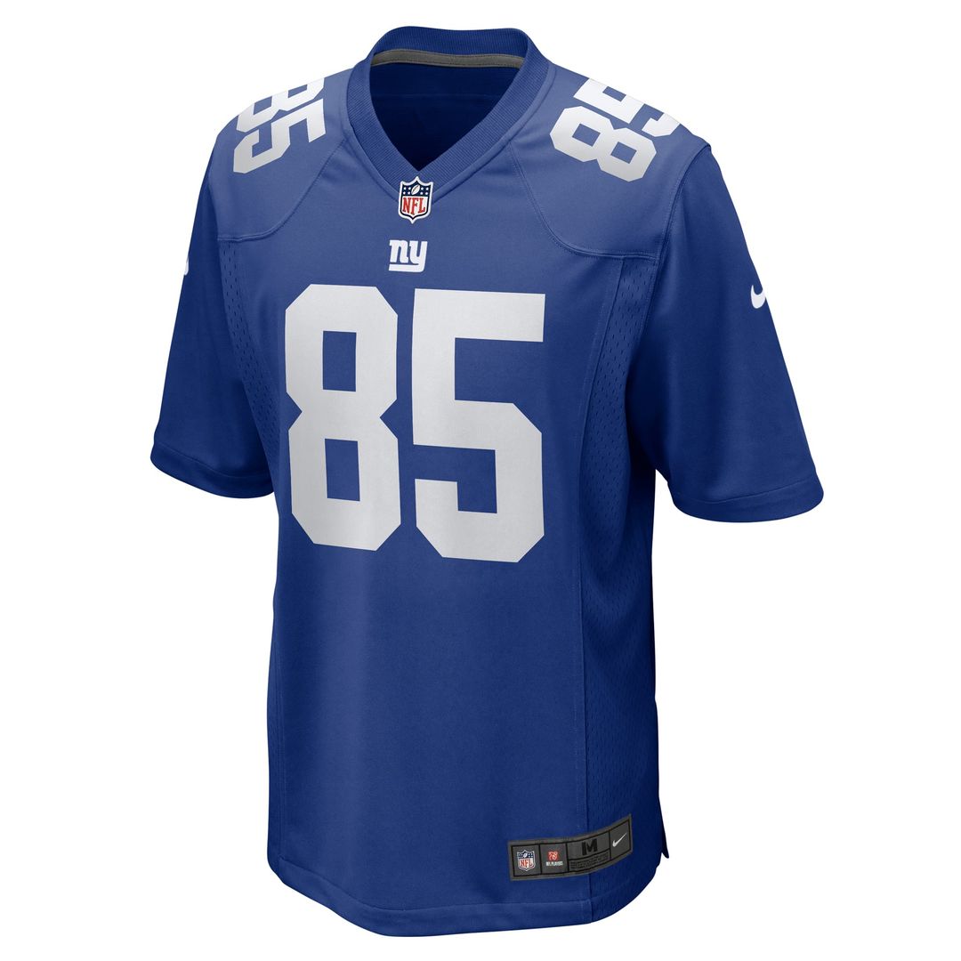 Men's Nike New York Giants Chris Manhertz Royal Team Game NFL Jersey