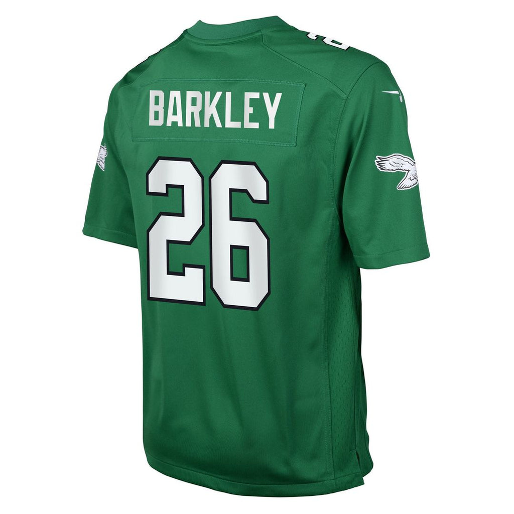 Youth Nike Philadelphia Eagles Saquon Barkley Kelly Green Game NFL Jersey