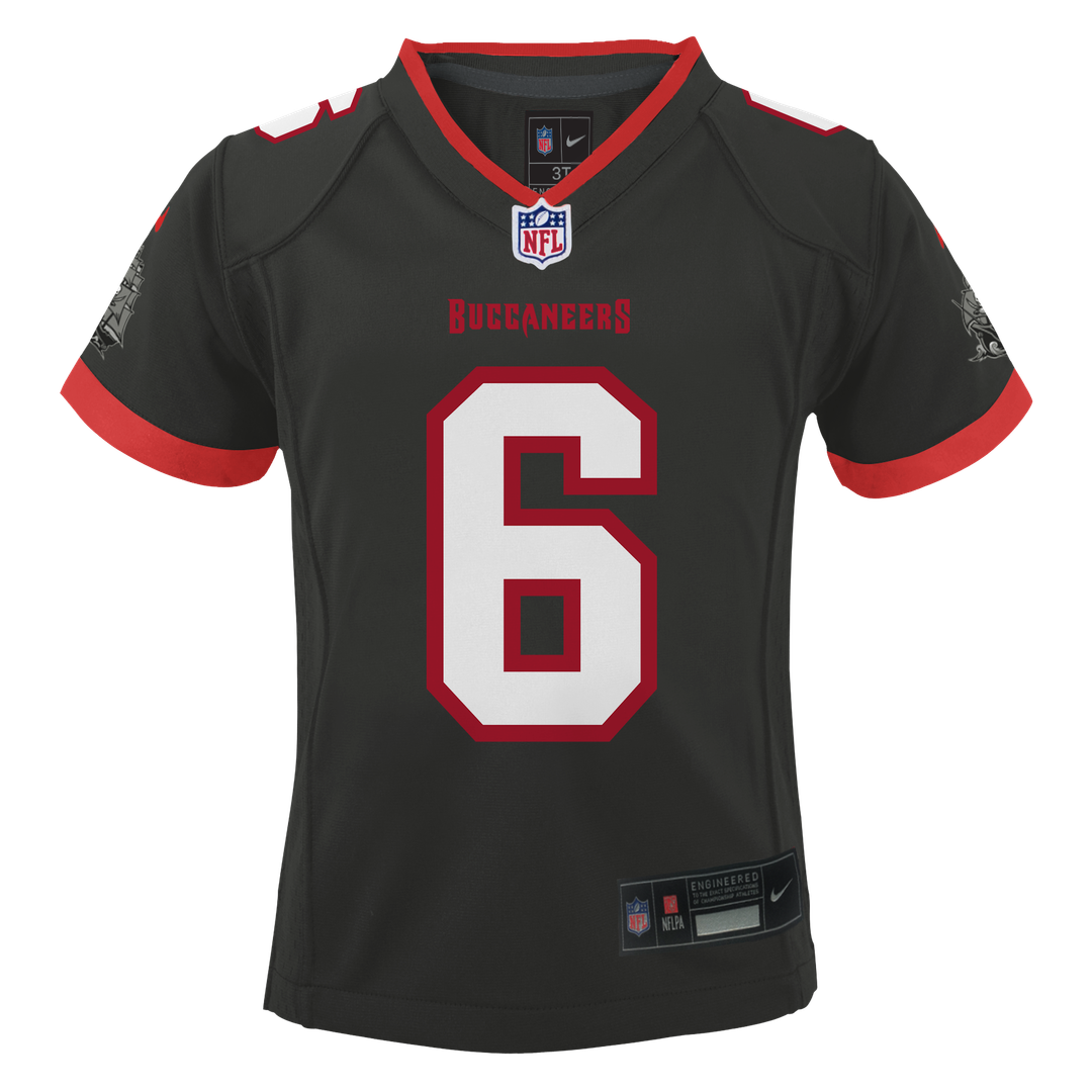 Preschool Nike Tampa Bay Buccaneers Baker Mayfield Pewter Alternate Game NFL Jersey