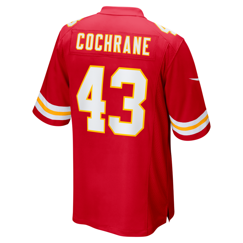 Men's Nike Kansas City Chiefs Jack Cochrane Red Game Player NFL Jersey