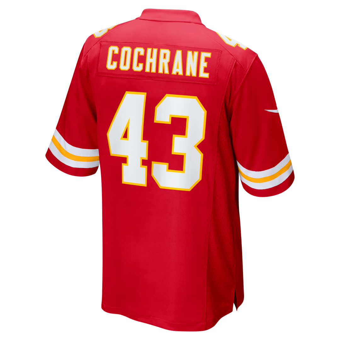 Men's Nike Kansas City Chiefs Jack Cochrane Red Game Player NFL Jersey