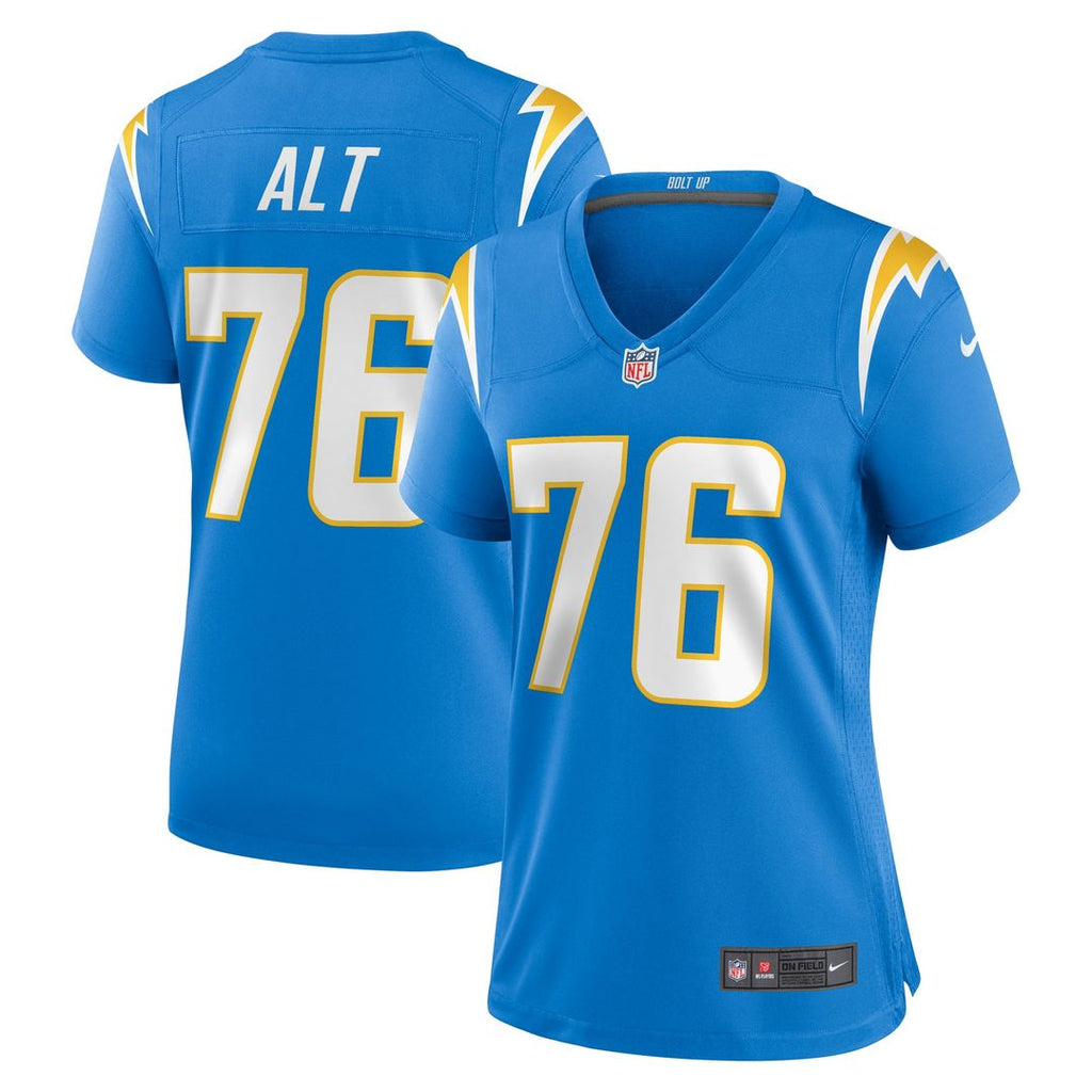 Women's Nike Los Angeles Chargers Joe Alt Powder Blue 2024 NFL Draft First Round Pick Player Game NFL Jersey