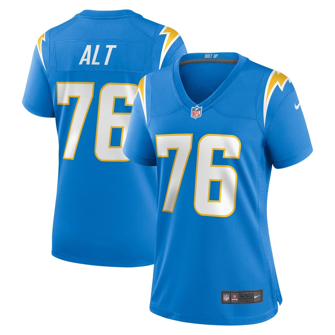 Women's Nike Los Angeles Chargers Joe Alt Powder Blue 2024 NFL Draft First Round Pick Player Game NFL Jersey