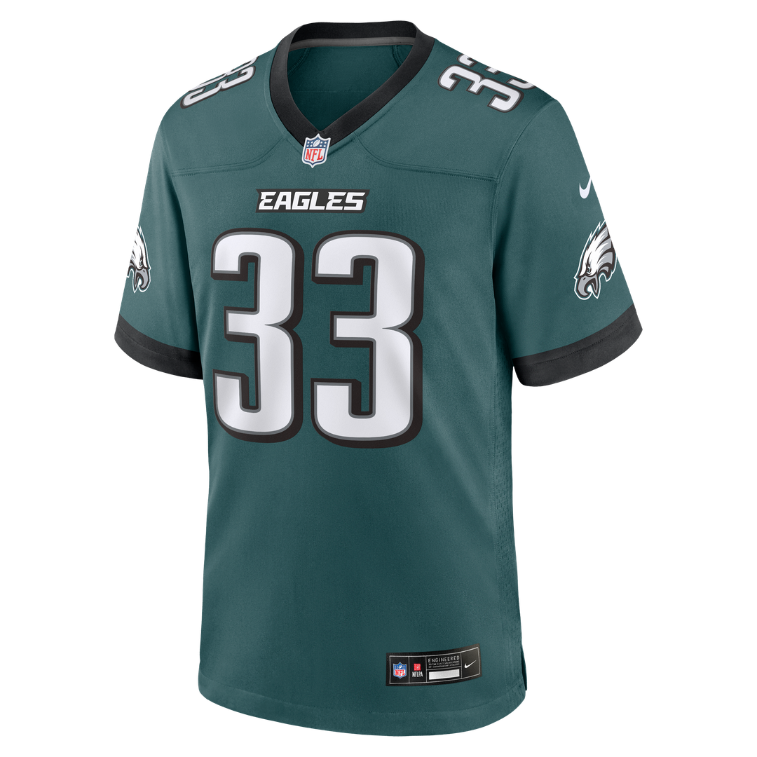 Men's Nike Philadelphia Eagles Cooper DeJean Midnight Green Team Game NFL Jersey