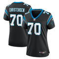 Women's Nike Carolina Panthers Brady Christensen Black Team Game NFL Jersey