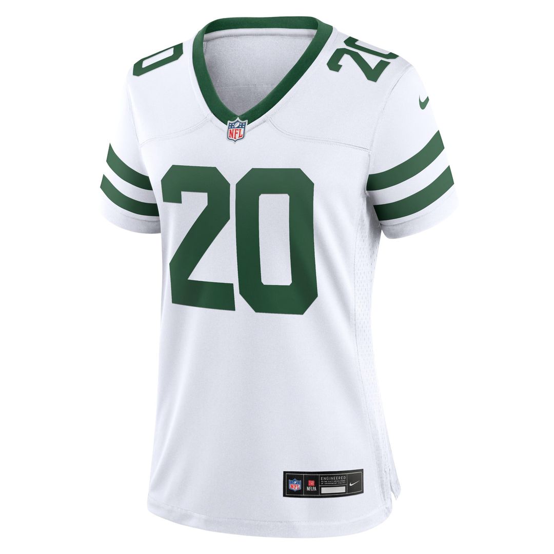 Women's Nike New York Jets Breece Hall Legacy White Game NFL Jersey