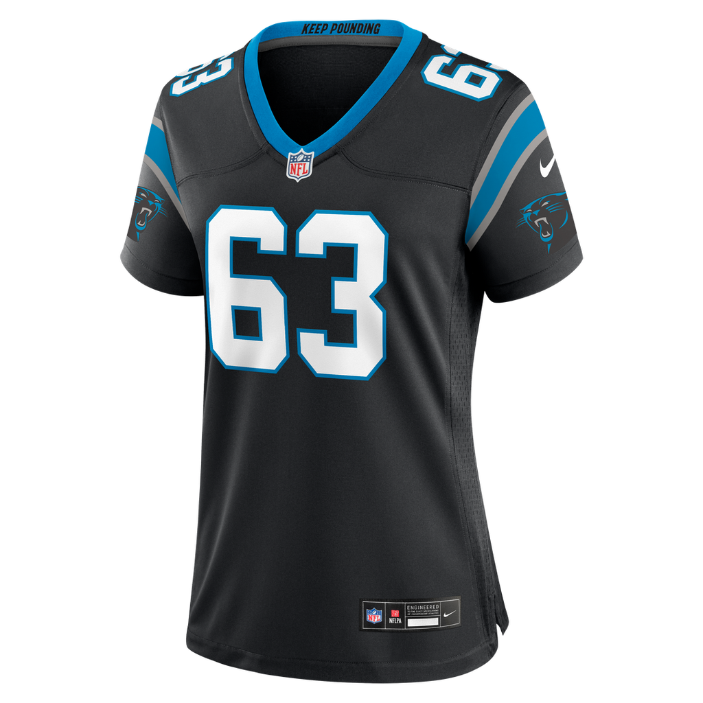 Women's Nike Carolina Panthers Rasheed Walker Black Team Game NFL Jersey