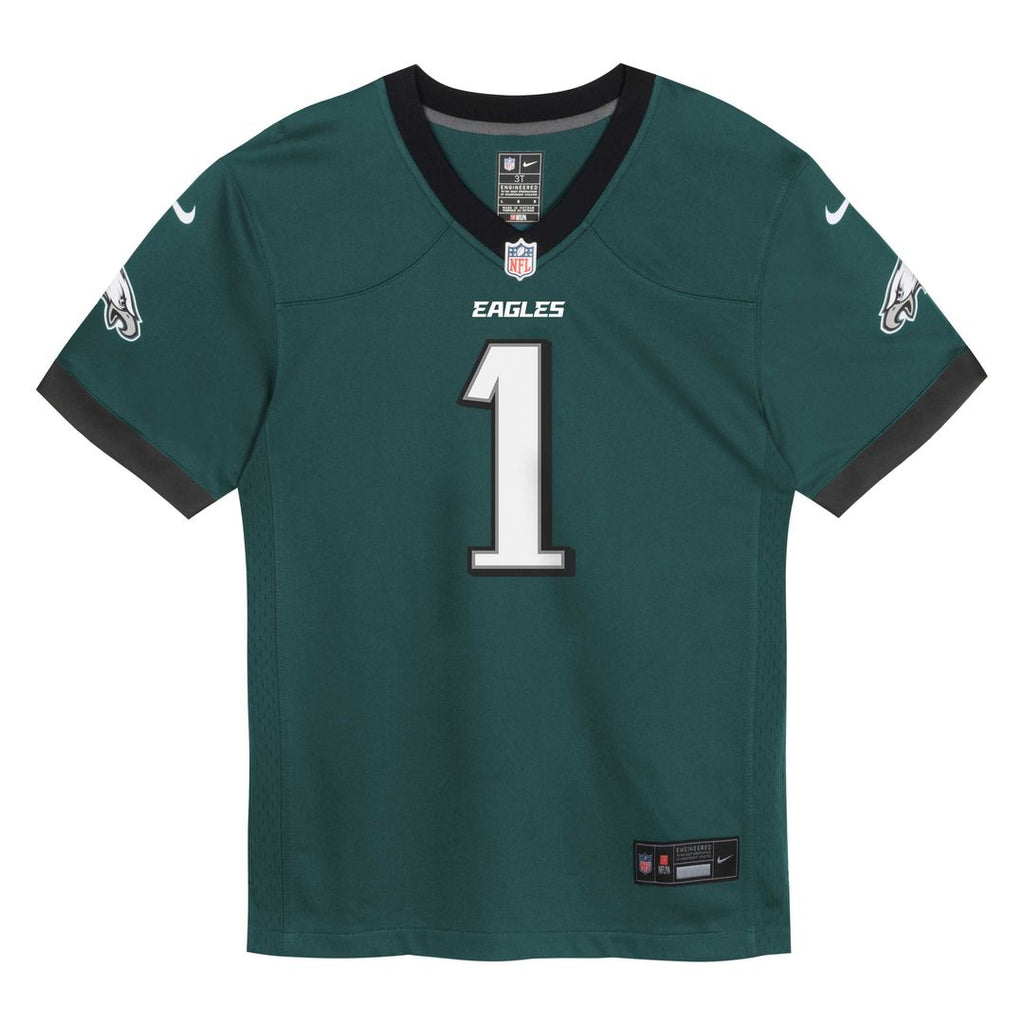 Preschool Nike Philadelphia Eagles Jalen Hurts Midnight Green Team Game NFL Jersey