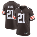 Men's Nike Cleveland Browns Denzel Ward Brown Player Game NFL Jersey