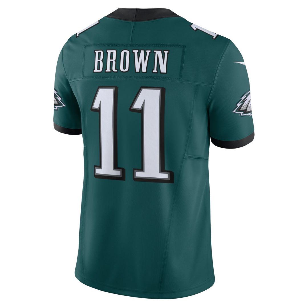 Men's Nike Philadelphia Eagles A.J. Brown Green Vapor F.U.S.E. Limited NFL Jersey
