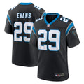 Men's Nike Carolina Panthers Akayleb Evans Black Team Game NFL Jersey