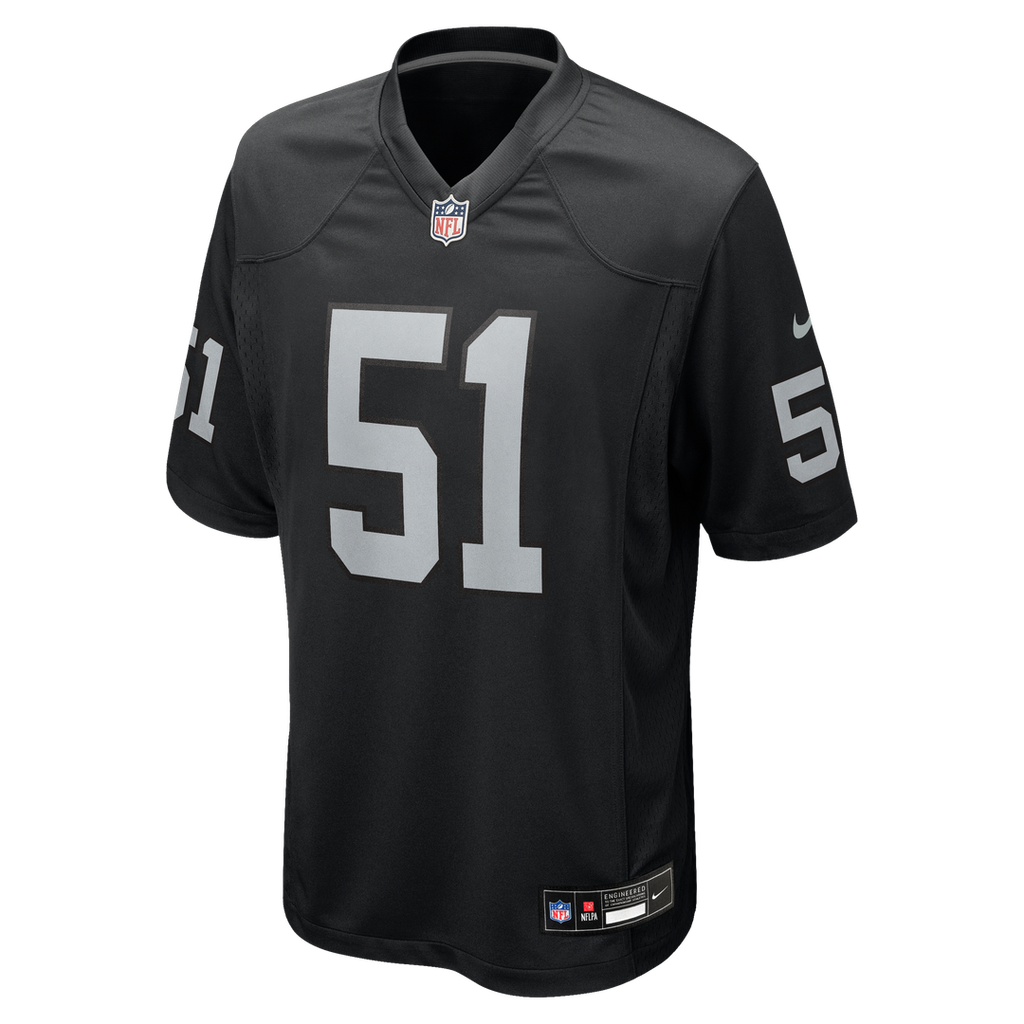 Men's Nike Las Vegas Raiders Malcolm Koonce Black Game NFL Jersey
