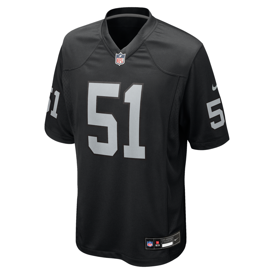 Men's Nike Las Vegas Raiders Malcolm Koonce Black Game NFL Jersey