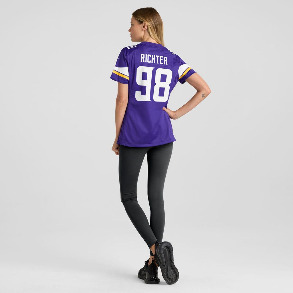 Women's Nike Minnesota Vikings Bo Richter Purple Team Game NFL Jersey