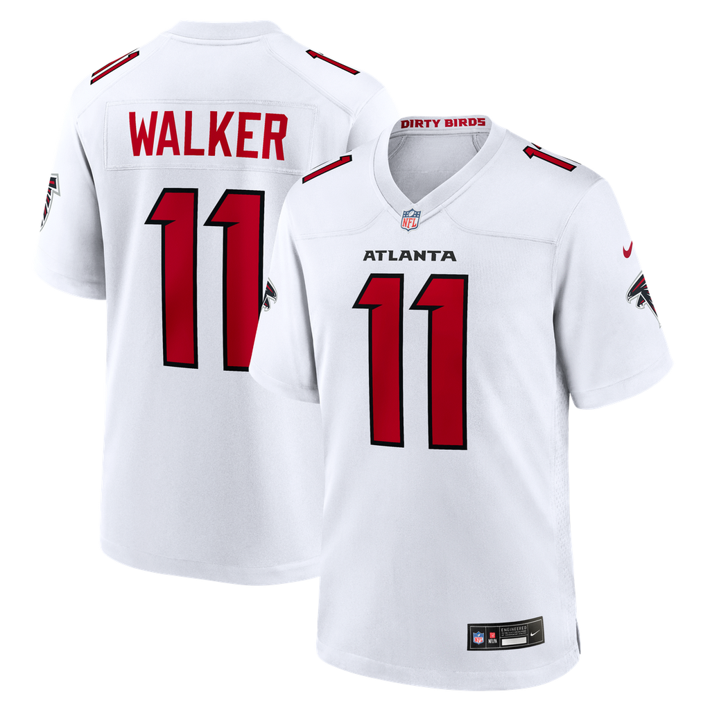 Men's Nike Atlanta Falcons Jalon Walker White Game NFL Jersey