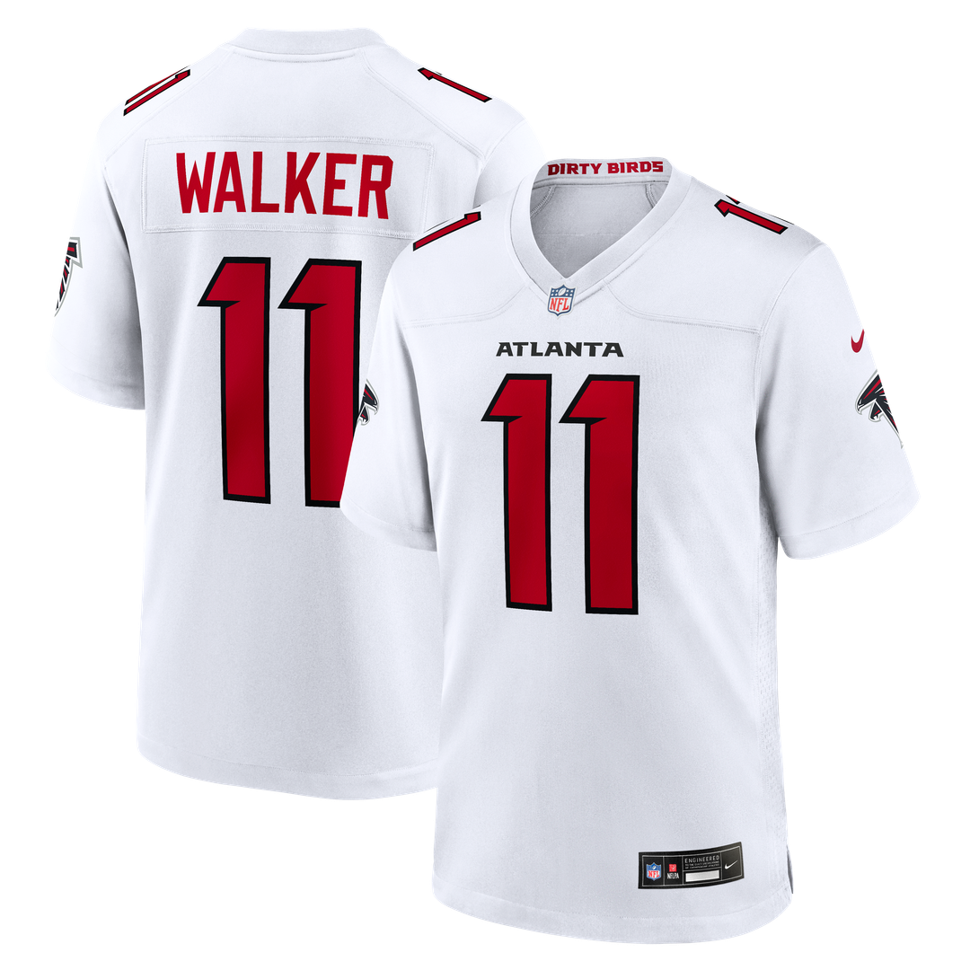 Men's Nike Atlanta Falcons Jalon Walker White Game NFL Jersey