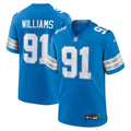 Men's Nike Detroit Lions Tyleik Williams Blue Team Game NFL Jersey