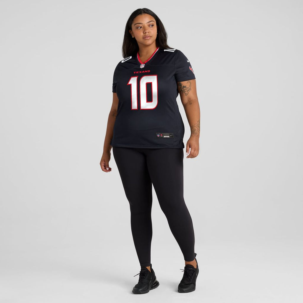 Women's Nike Houston Texans Davis Mills Navy Team Game NFL Jersey