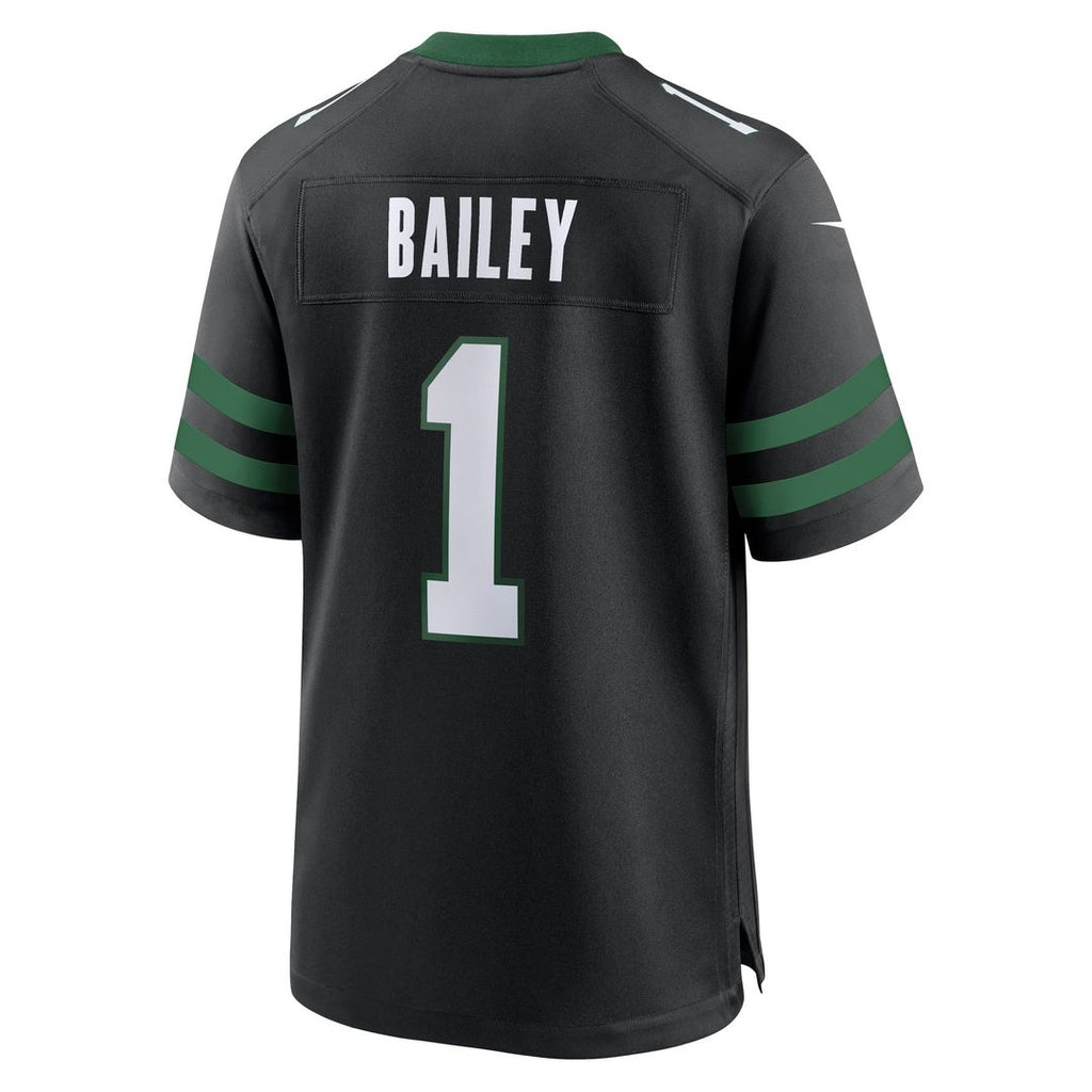 Men's Nike New York Jets David Bailey Legacy Black Alternate Game Player NFL Jersey