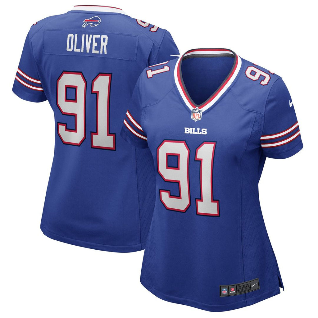 Women's Nike Buffalo Bills Ed Oliver Royal Game NFL Jersey