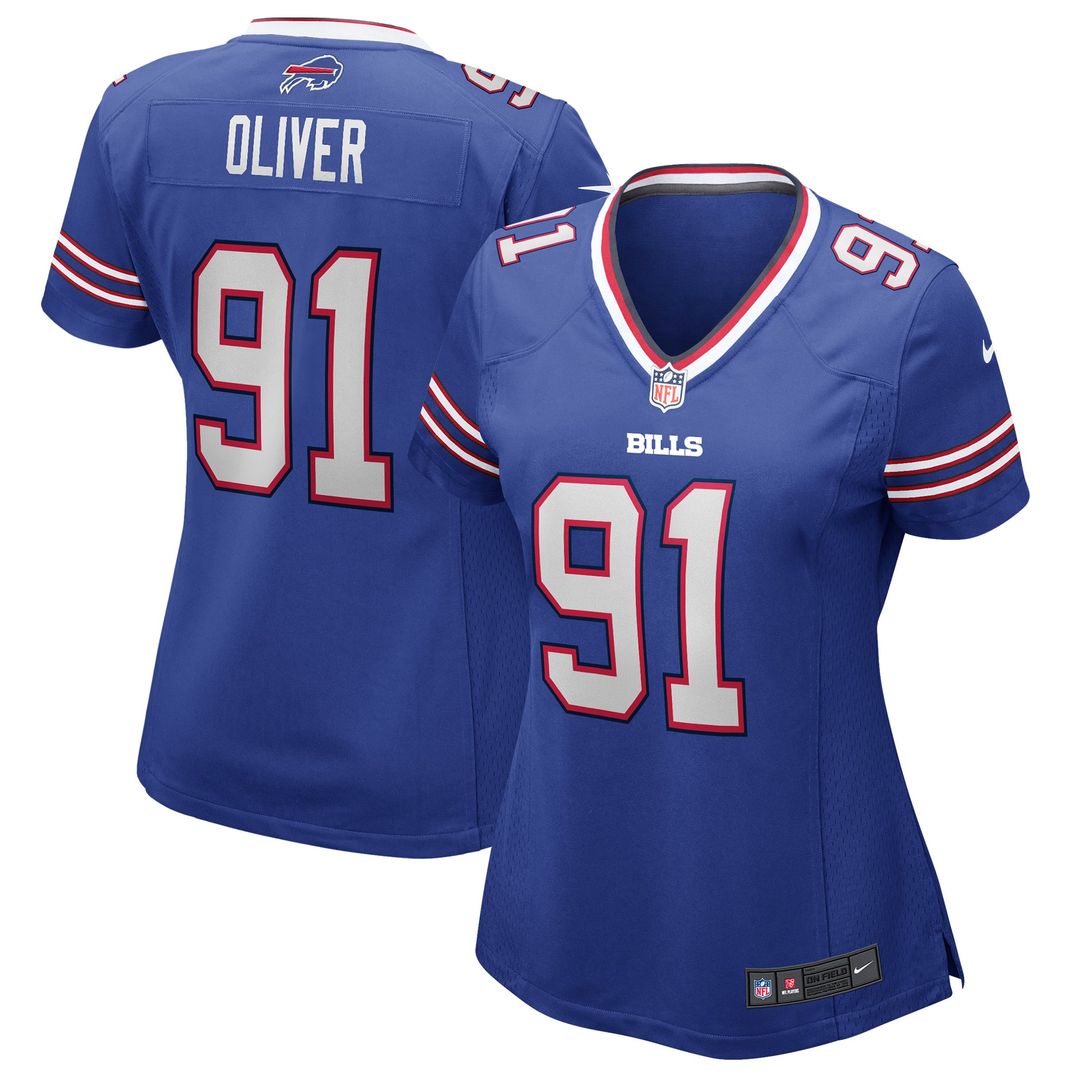 Women's Nike Buffalo Bills Ed Oliver Royal Game NFL Jersey