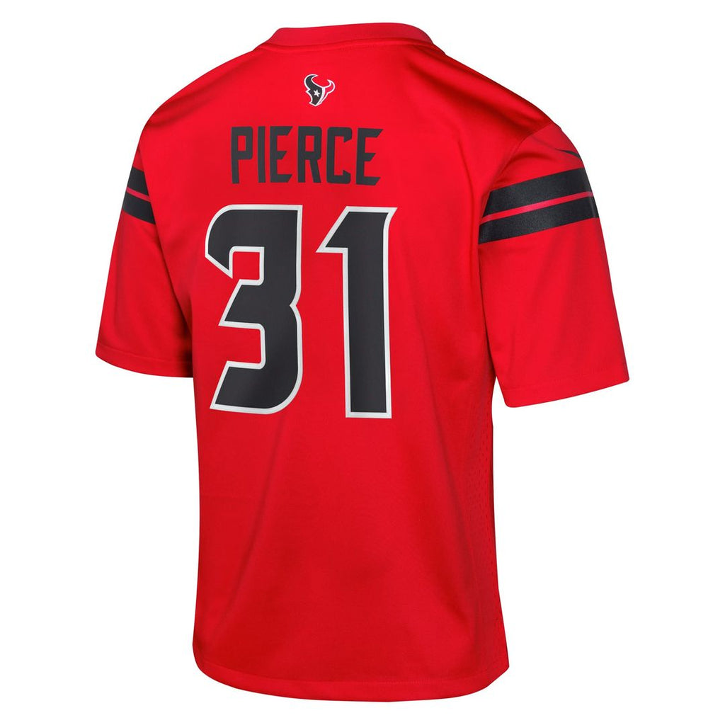Youth Nike Houston Texans Dameon Pierce Navy Game NFL Jersey