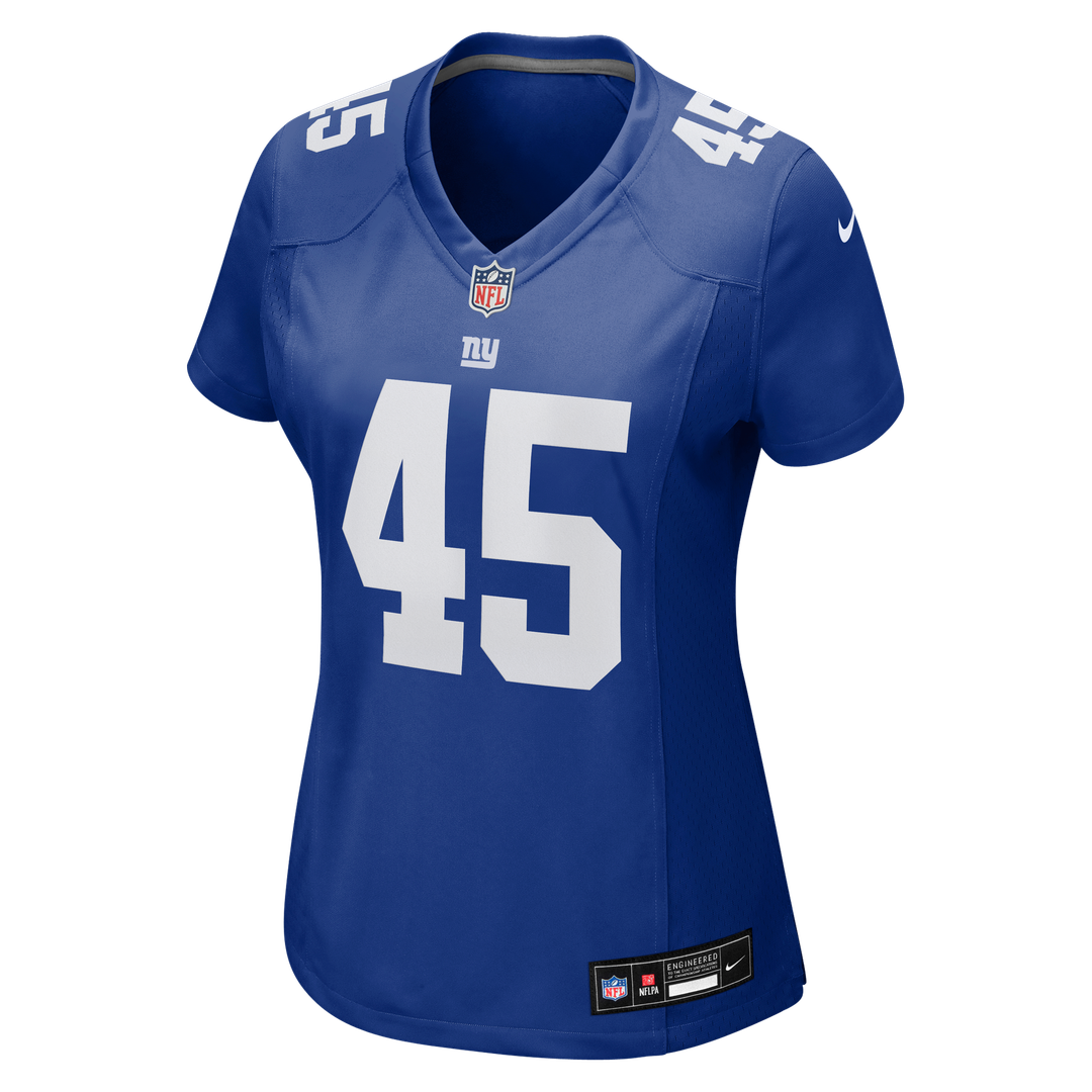 Women's Nike New York Giants Patrick Ricard Royal Team Game NFL Jersey
