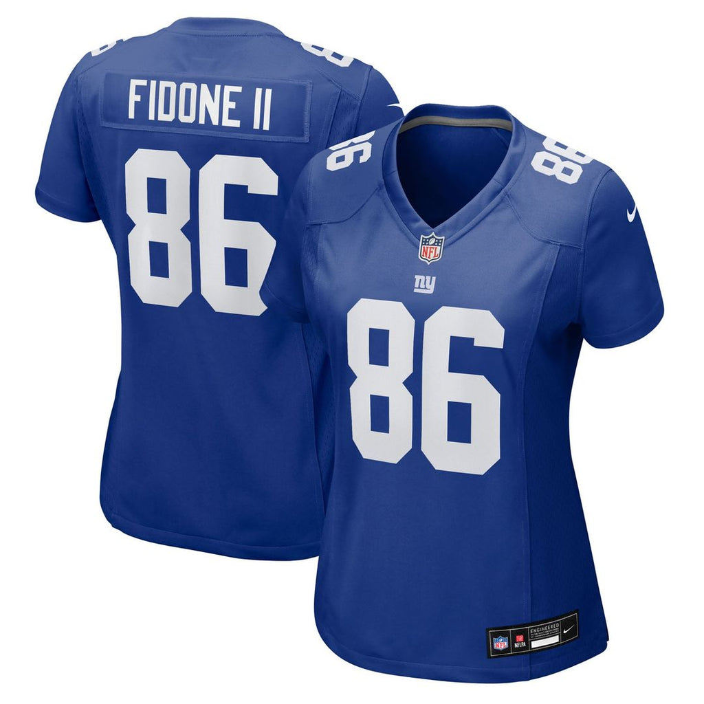 Women's Nike New York Giants Thomas Fidone II Royal Team Game NFL Jersey