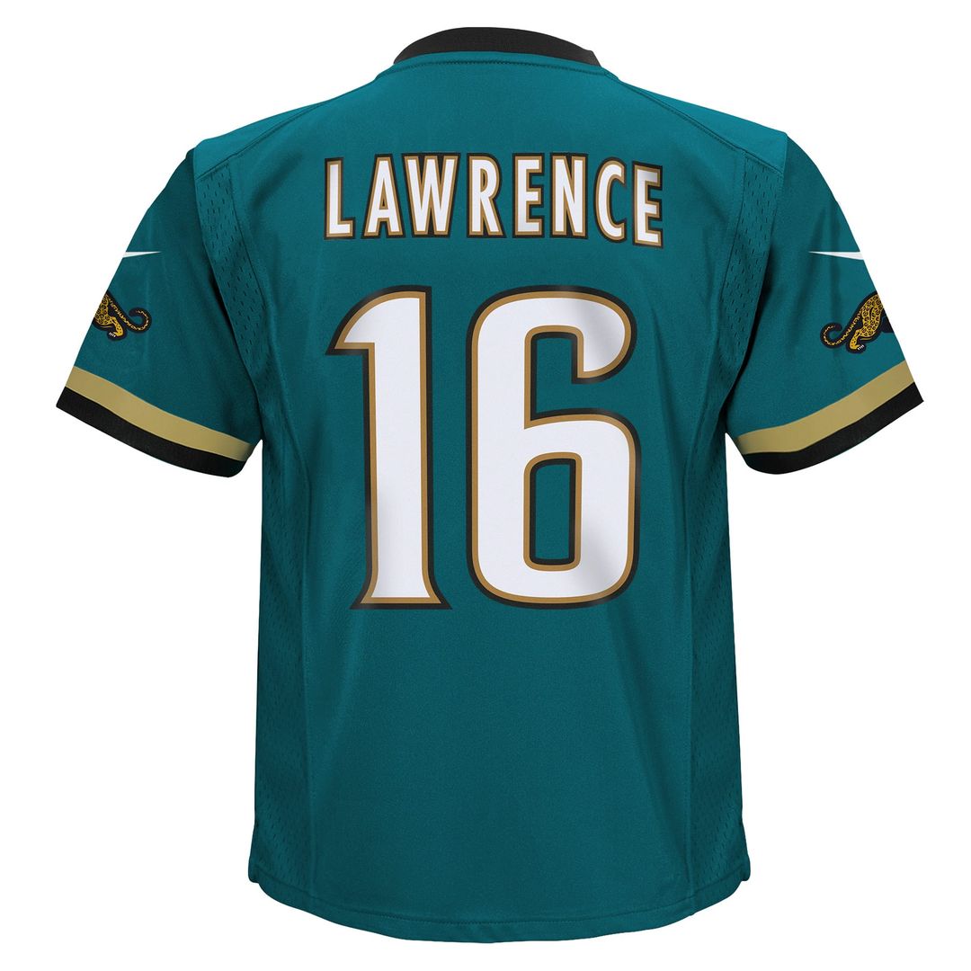 Toddler Nike Jacksonville Jaguars Trevor Lawrence Teal Prowler Throwback Player Game NFL Jersey
