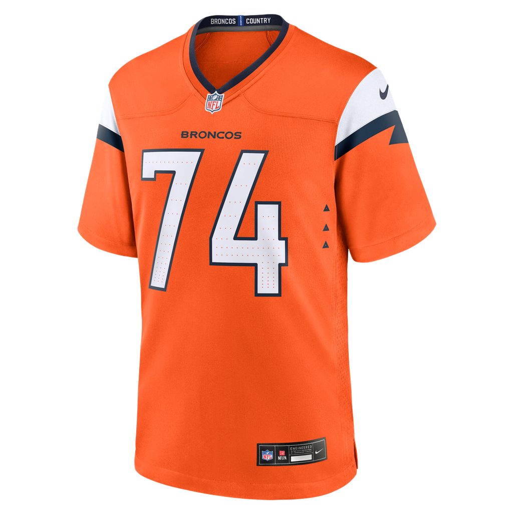 Men's Nike Denver Broncos Ben Powers Orange Team Game NFL Jersey