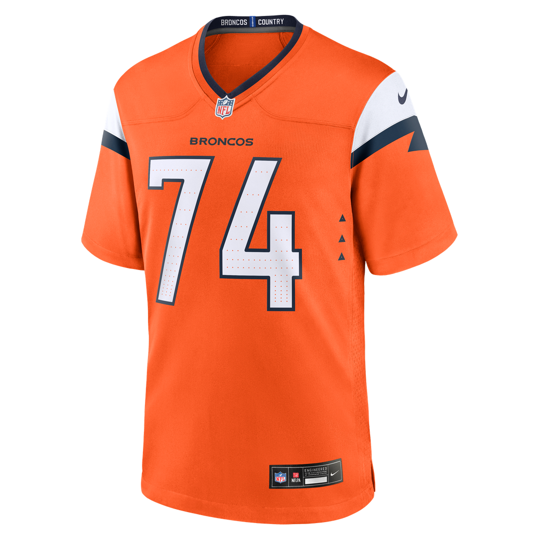 Men's Nike Denver Broncos Ben Powers Orange Team Game NFL Jersey