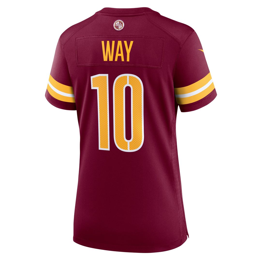 Women's Nike Washington Commanders Tress Way Burgundy Team Game NFL Jersey