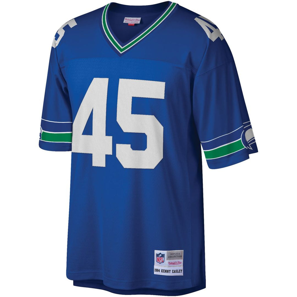 Men's Mitchell & Ness Seattle Seahawks Kenny Easley Royal Legacy Replica NFL Jersey