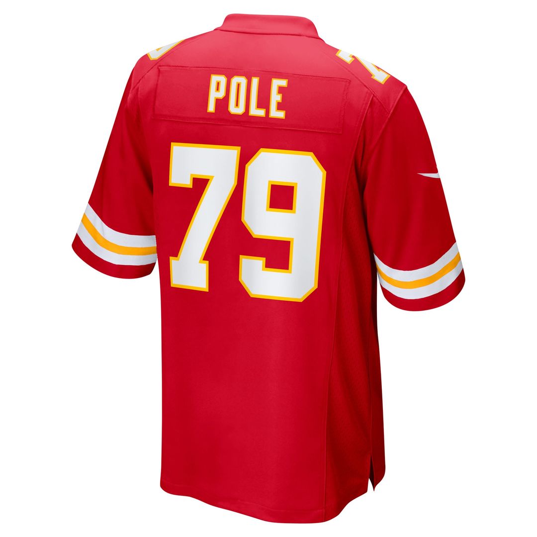 Men's Nike Kansas City Chiefs Esa Pole Red Team Game NFL Jersey
