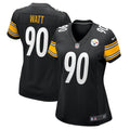 Women's Nike Pittsburgh Steelers T.J. Watt Black Team Game NFL Jersey