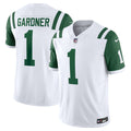 Men's Nike New York Jets Ahmad Sauce Gardner White Classic Alternate Vapor F.U.S.E. Limited NFL Jersey