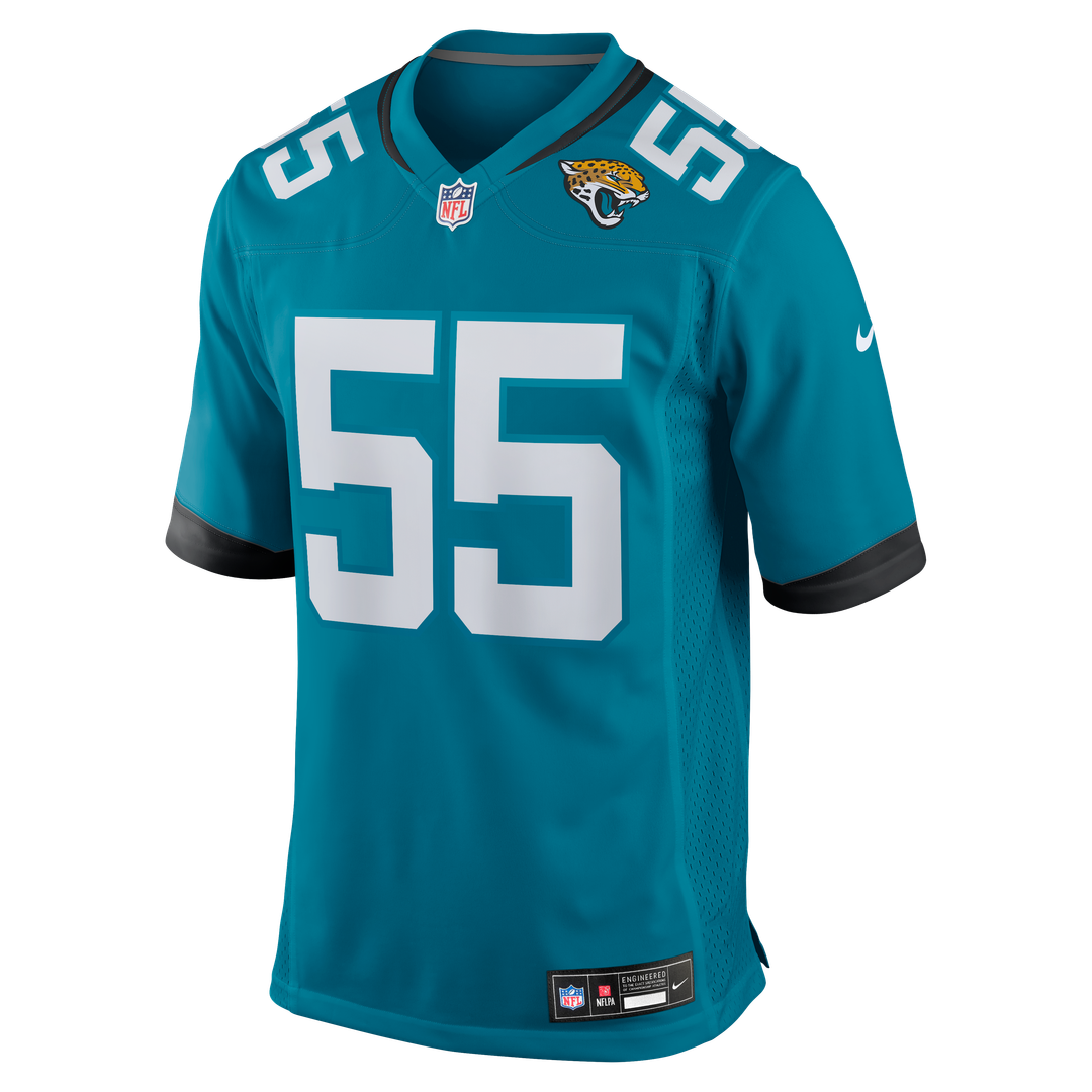 Men's Nike Jacksonville Jaguars Dequan Jackson Teal Game NFL Jersey