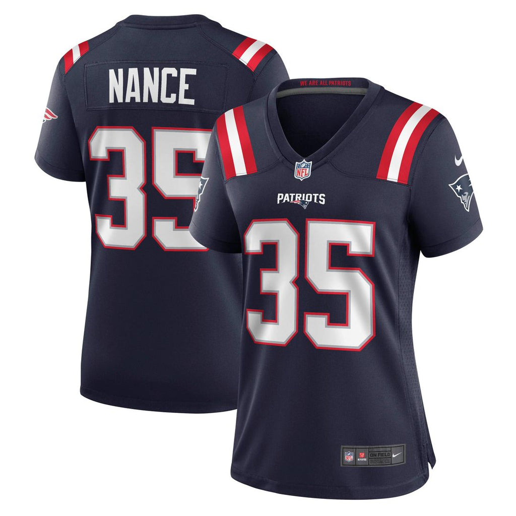 Women's Nike New England Patriots Jim Nance Navy Retired Player NFL Jersey