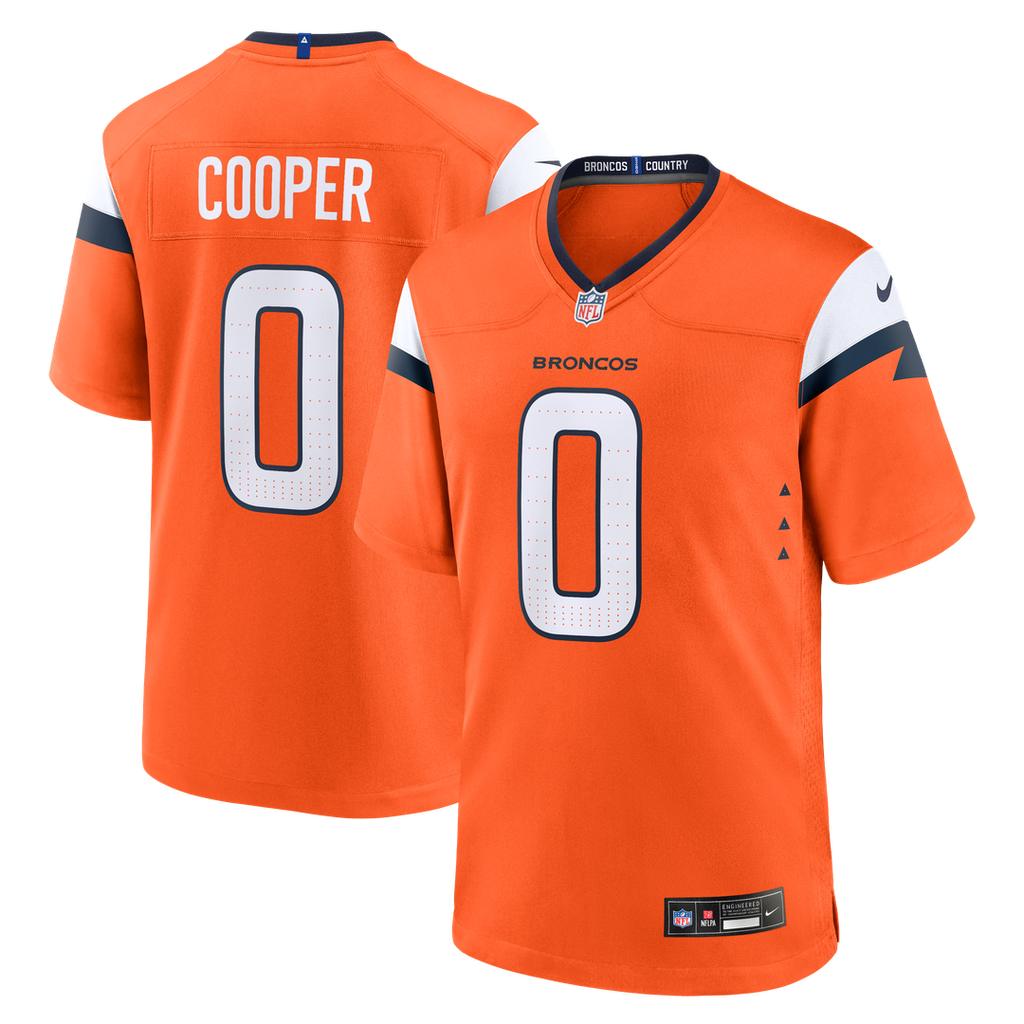 Men's Nike Denver Broncos Jonathon Cooper Orange Team Game NFL Jersey