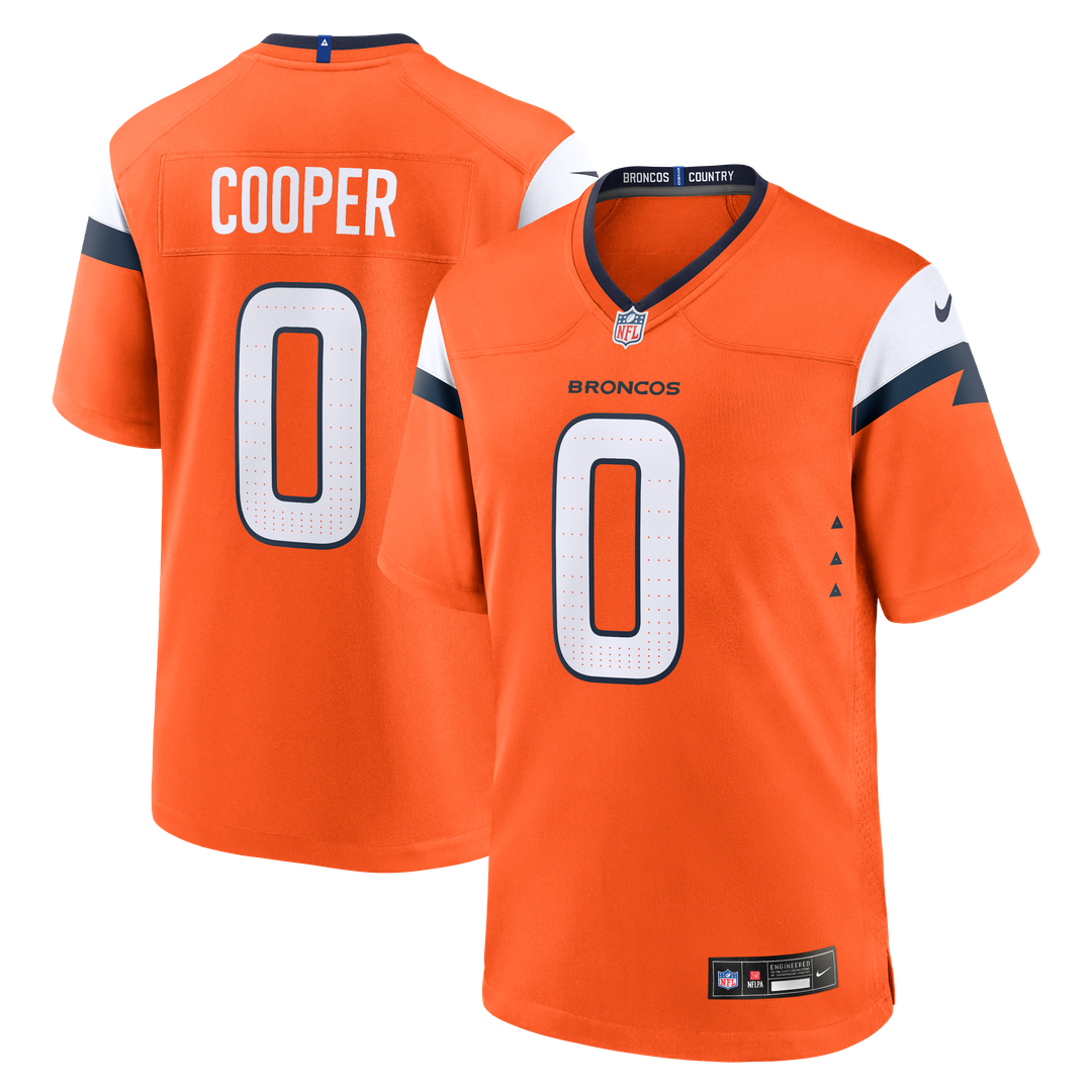 Men's Nike Denver Broncos Jonathon Cooper Orange Team Game NFL Jersey