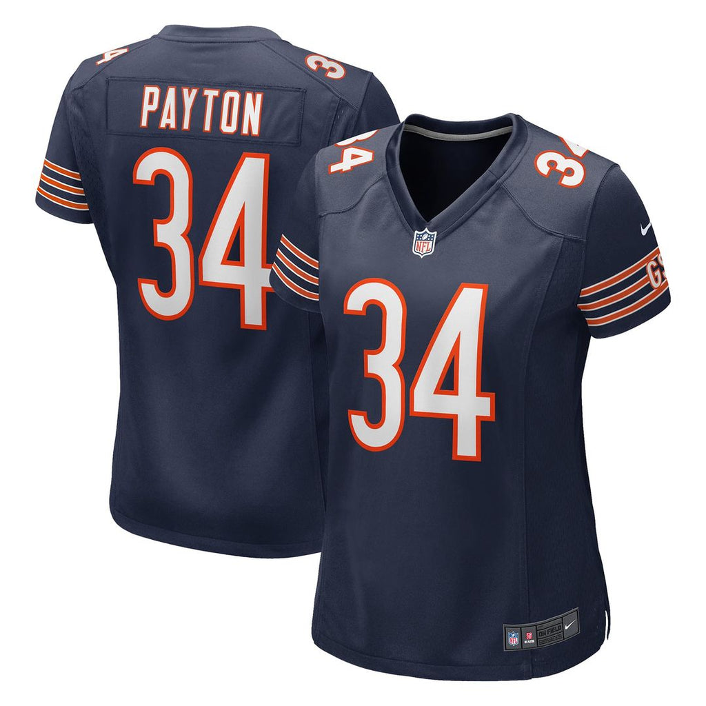 Women's Nike Chicago Bears Walter Payton Navy Game Retired Player NFL Jersey