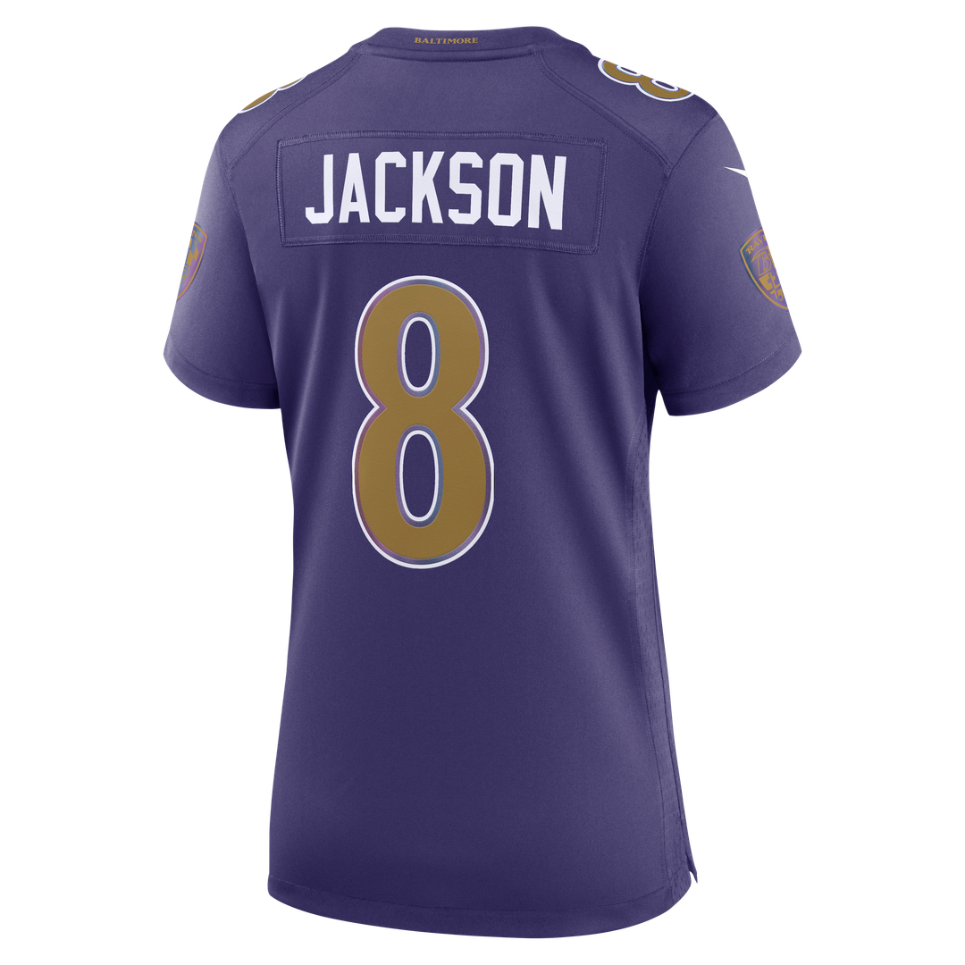 Women's Nike Baltimore Ravens Lamar Jackson Black Alternate Game NFL Jersey
