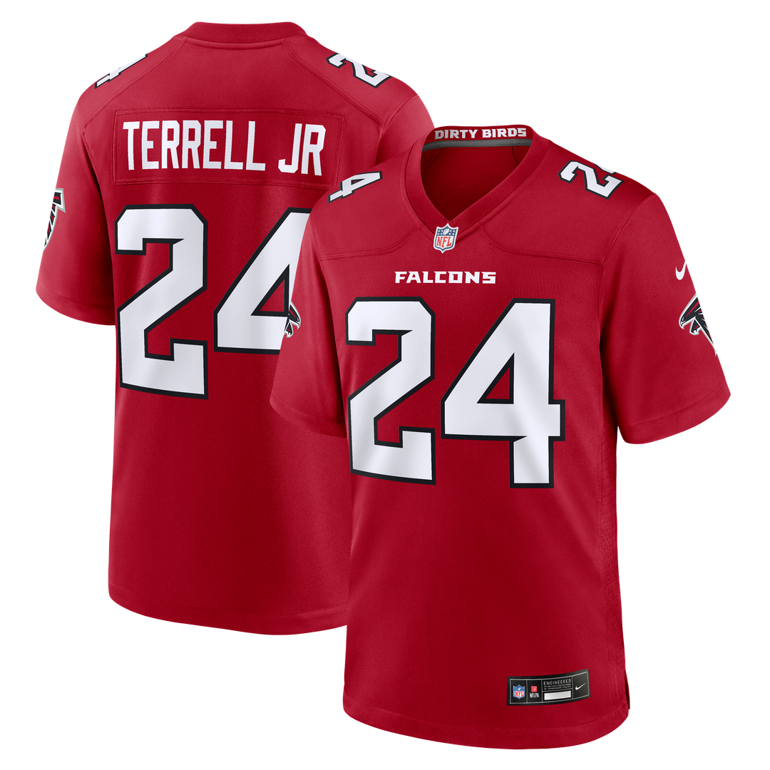Men's Nike Atlanta Falcons A.J. Terrell White Game NFL Jersey